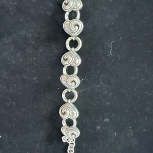 Brighton "Penelope" heart scrolled bracelet. Excellent condition